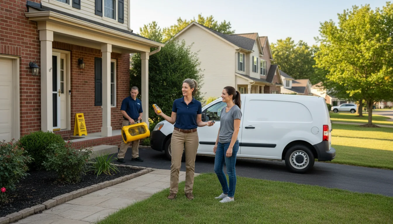 Residential water damage restoration in Glenvil, NE